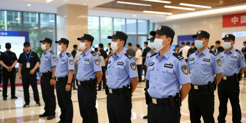 Private Security team providing reliable professional service at a local event.